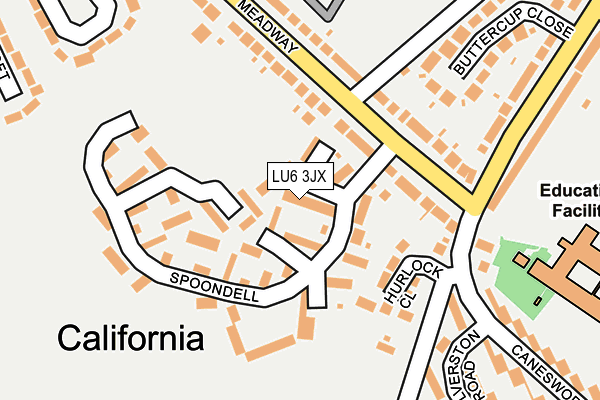 LU6 3JX map - OS OpenMap – Local (Ordnance Survey)
