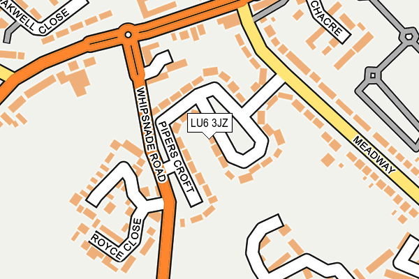 LU6 3JZ map - OS OpenMap – Local (Ordnance Survey)