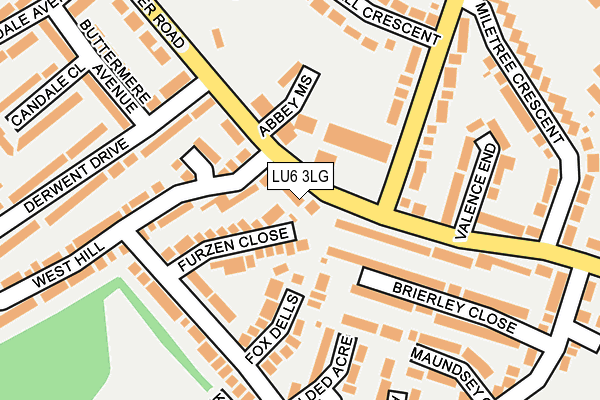 LU6 3LG map - OS OpenMap – Local (Ordnance Survey)