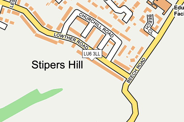 LU6 3LL map - OS OpenMap – Local (Ordnance Survey)