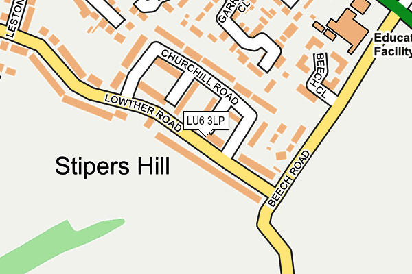 LU6 3LP map - OS OpenMap – Local (Ordnance Survey)
