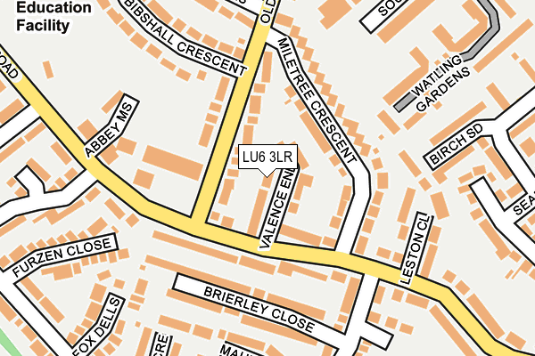LU6 3LR map - OS OpenMap – Local (Ordnance Survey)