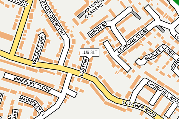 LU6 3LT map - OS OpenMap – Local (Ordnance Survey)