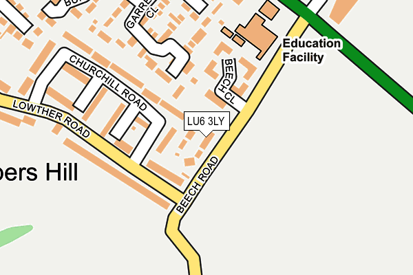 LU6 3LY map - OS OpenMap – Local (Ordnance Survey)
