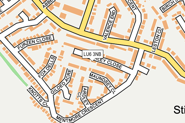 LU6 3NB map - OS OpenMap – Local (Ordnance Survey)