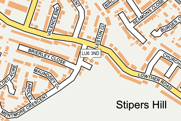 LU6 3ND map - OS OpenMap – Local (Ordnance Survey)