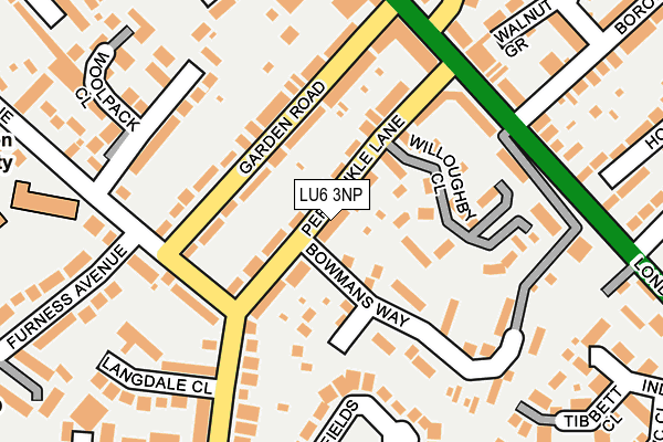 LU6 3NP map - OS OpenMap – Local (Ordnance Survey)