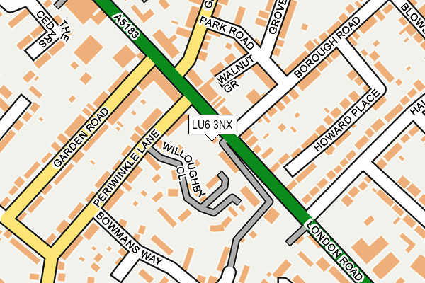 LU6 3NX map - OS OpenMap – Local (Ordnance Survey)