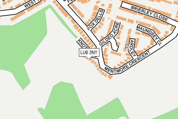 LU6 3NY map - OS OpenMap – Local (Ordnance Survey)