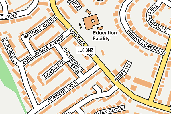 LU6 3NZ map - OS OpenMap – Local (Ordnance Survey)