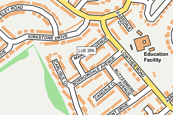 LU6 3PA map - OS OpenMap – Local (Ordnance Survey)