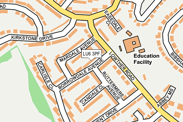 LU6 3PF map - OS OpenMap – Local (Ordnance Survey)