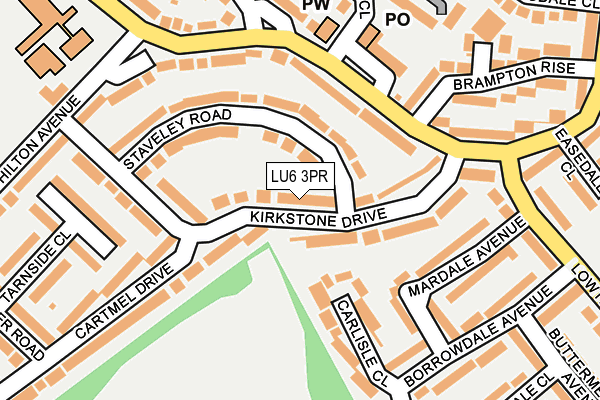 LU6 3PR map - OS OpenMap – Local (Ordnance Survey)