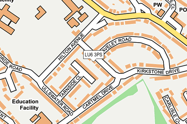 LU6 3PS map - OS OpenMap – Local (Ordnance Survey)