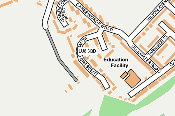 LU6 3QD map - OS OpenMap – Local (Ordnance Survey)