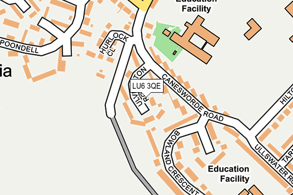 LU6 3QE map - OS OpenMap – Local (Ordnance Survey)