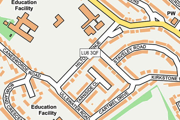 LU6 3QF map - OS OpenMap – Local (Ordnance Survey)