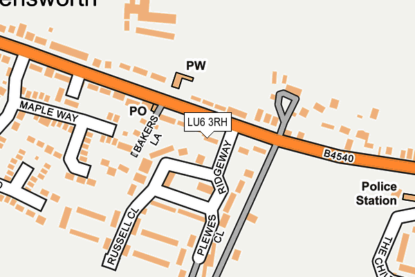 LU6 3RH map - OS OpenMap – Local (Ordnance Survey)