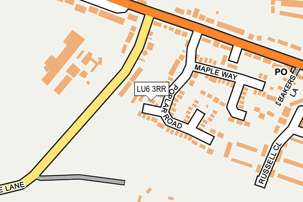 LU6 3RR map - OS OpenMap – Local (Ordnance Survey)