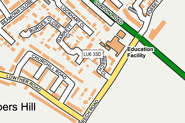 LU6 3SD map - OS OpenMap – Local (Ordnance Survey)