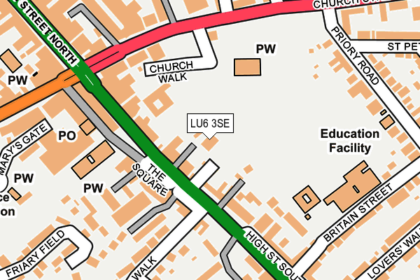 LU6 3SE map - OS OpenMap – Local (Ordnance Survey)