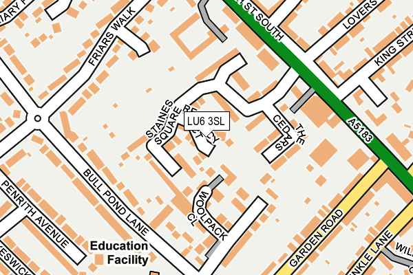 LU6 3SL map - OS OpenMap – Local (Ordnance Survey)