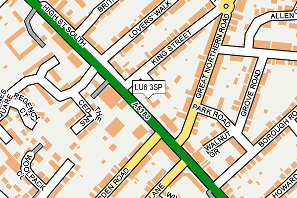 LU6 3SP map - OS OpenMap – Local (Ordnance Survey)