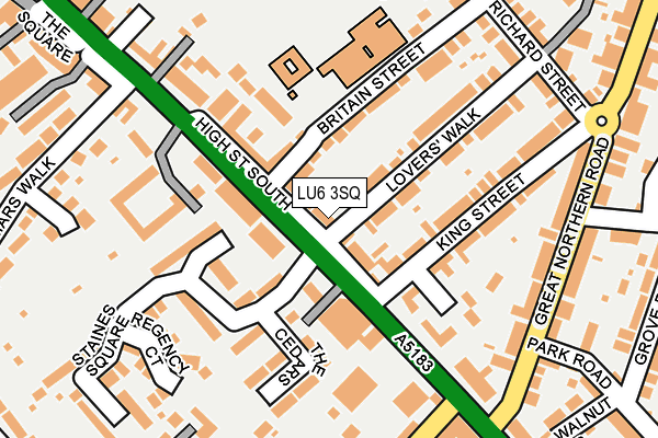 LU6 3SQ map - OS OpenMap – Local (Ordnance Survey)