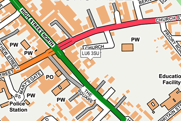 LU6 3SU map - OS OpenMap – Local (Ordnance Survey)