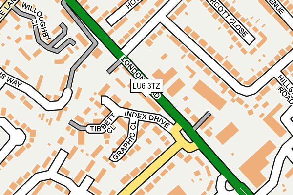 LU6 3TZ map - OS OpenMap – Local (Ordnance Survey)