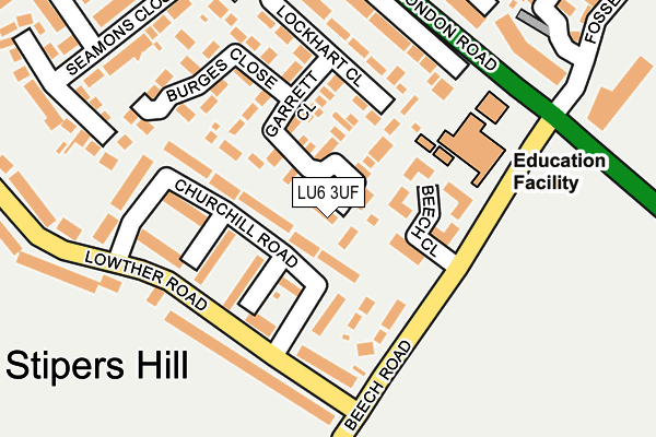 LU6 3UF map - OS OpenMap – Local (Ordnance Survey)