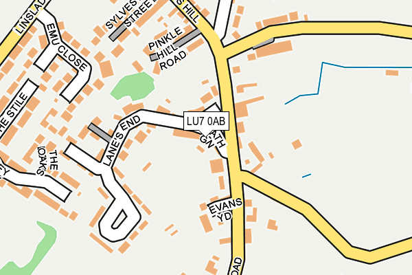 LU7 0AB map - OS OpenMap – Local (Ordnance Survey)