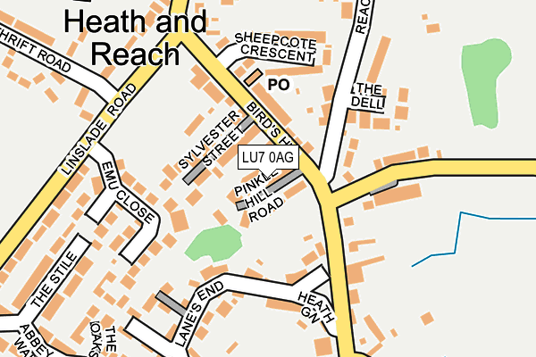 LU7 0AG map - OS OpenMap – Local (Ordnance Survey)