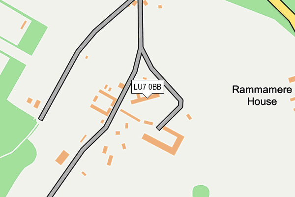 LU7 0BB map - OS OpenMap – Local (Ordnance Survey)