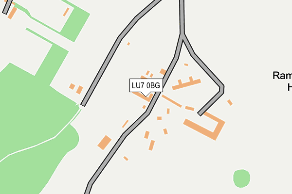 LU7 0BG map - OS OpenMap – Local (Ordnance Survey)