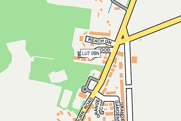 LU7 0BN map - OS OpenMap – Local (Ordnance Survey)