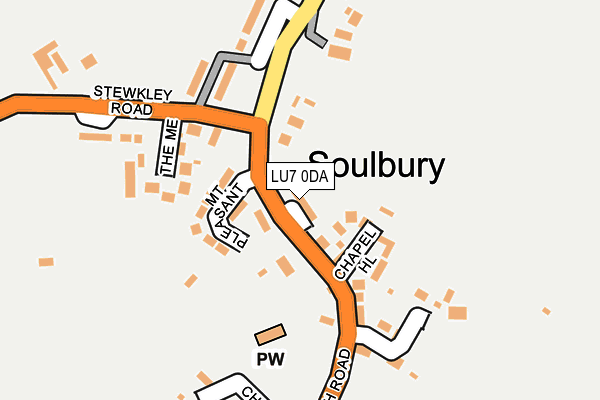 LU7 0DA map - OS OpenMap – Local (Ordnance Survey)