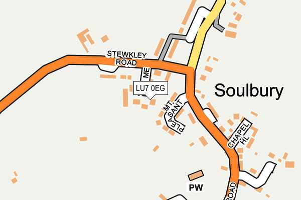 LU7 0EG map - OS OpenMap – Local (Ordnance Survey)