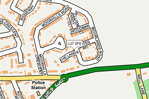 LU7 0FE map - OS OpenMap – Local (Ordnance Survey)