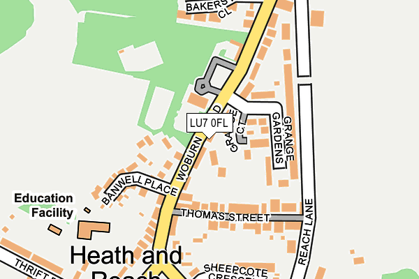 LU7 0FL map - OS OpenMap – Local (Ordnance Survey)