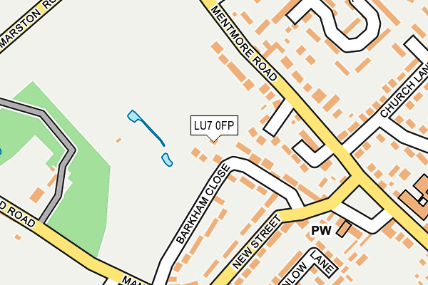 LU7 0FP map - OS OpenMap – Local (Ordnance Survey)