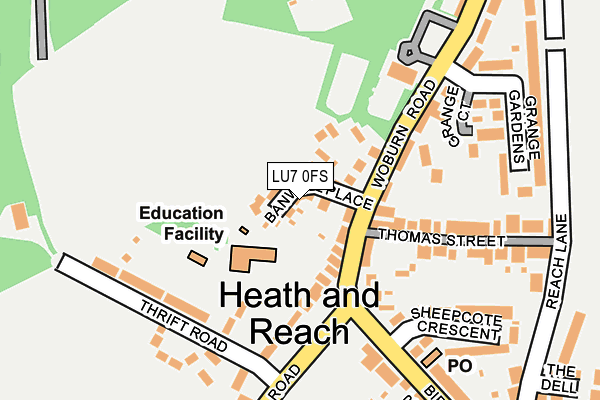 LU7 0FS map - OS OpenMap – Local (Ordnance Survey)