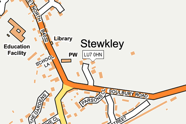 LU7 0HN map - OS OpenMap – Local (Ordnance Survey)