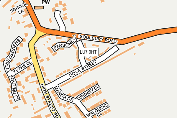 LU7 0HT map - OS OpenMap – Local (Ordnance Survey)