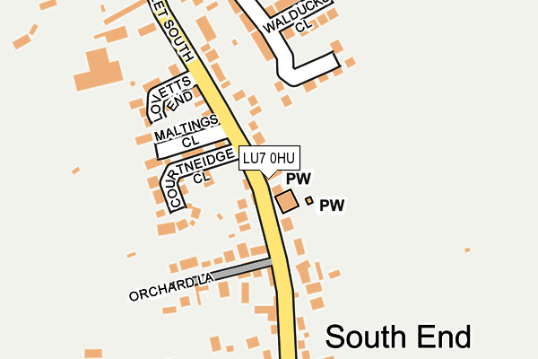 LU7 0HU map - OS OpenMap – Local (Ordnance Survey)