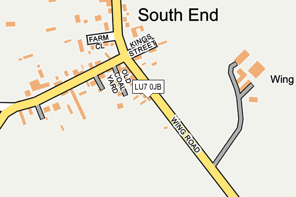 LU7 0JB map - OS OpenMap – Local (Ordnance Survey)