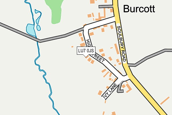 LU7 0JS map - OS OpenMap – Local (Ordnance Survey)