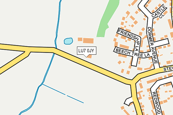 LU7 0JY map - OS OpenMap – Local (Ordnance Survey)