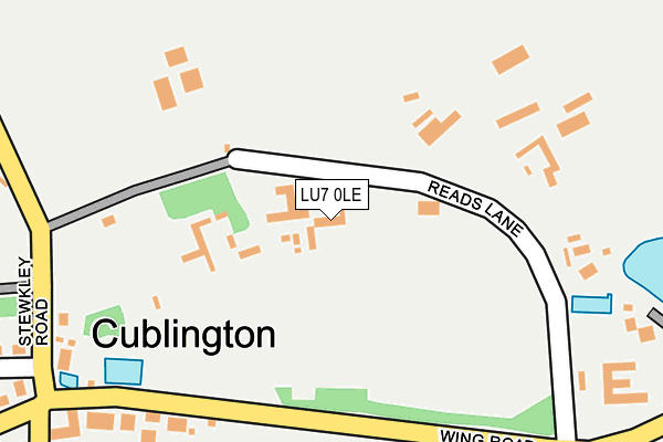 Map of THE UNICORN AT CUBLINGTON LIMITED at local scale