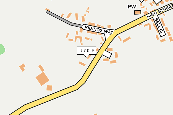 LU7 0LP map - OS OpenMap – Local (Ordnance Survey)